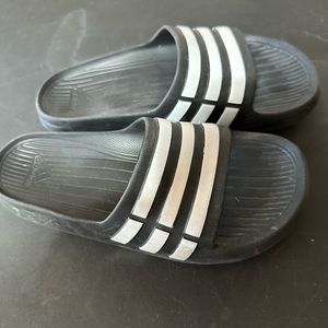 Adidas 3 stripe Black Slides